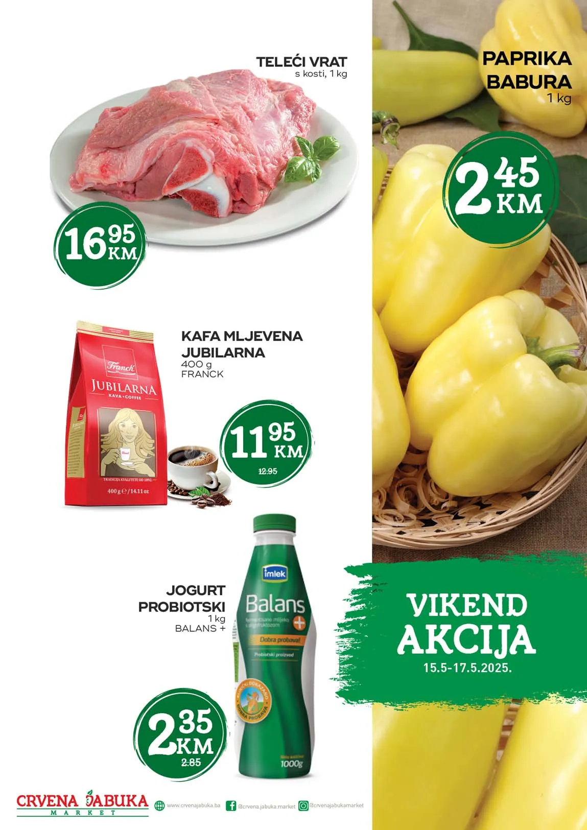 Crvena jabuka Vikend akcija Sniženja do 17.05.2025
