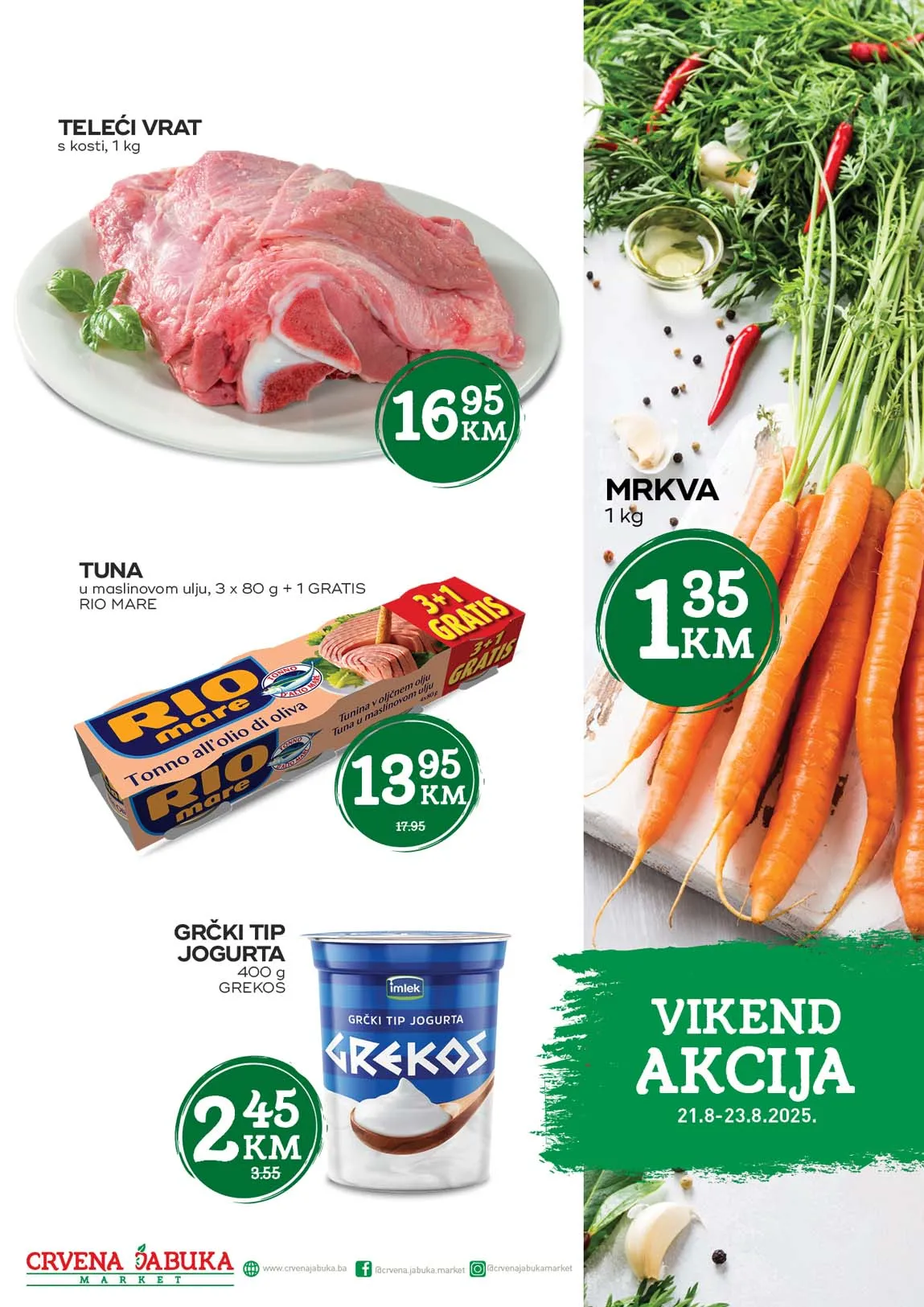 Crvena jabuka – Vikend akcija sniženja do 23.08.2025