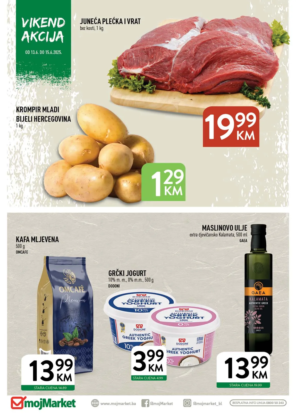 Moj market Vikend akcija sniženja do 15.06.2025