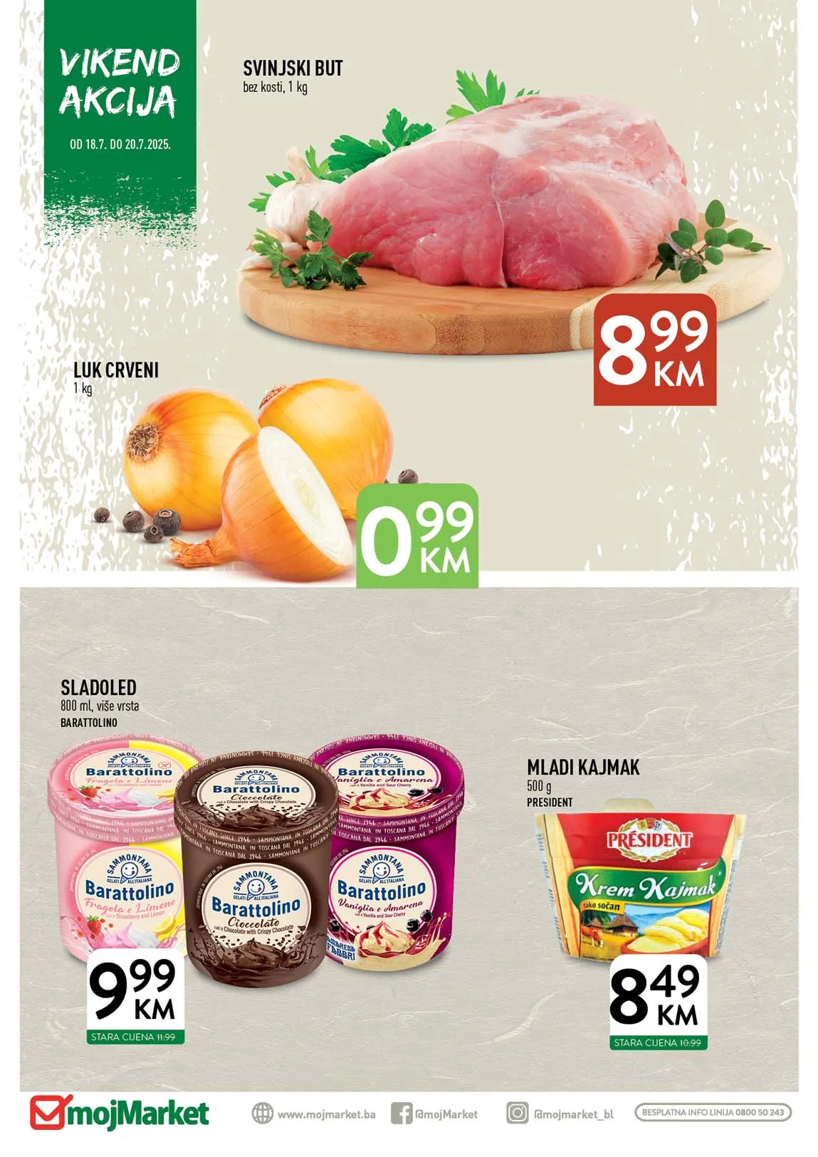Moj Market vikend akcija – sniženja do 20.07.2025! Uštedite uz velike popuste
