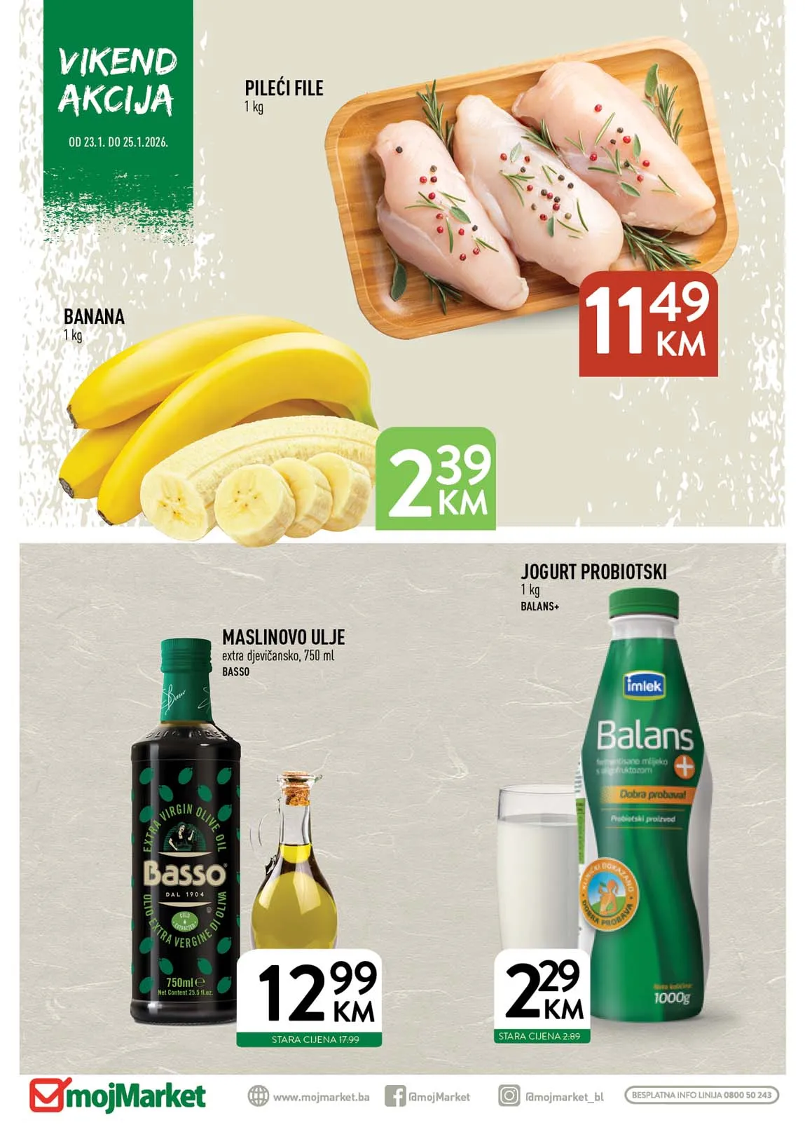 Vikend akcija sniženo Moj market Moj market