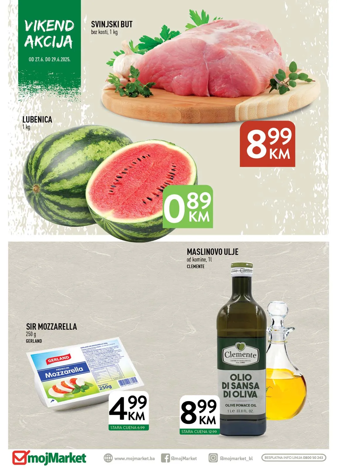 Moj market Vikend akcija sniženja do 29.06.2025
