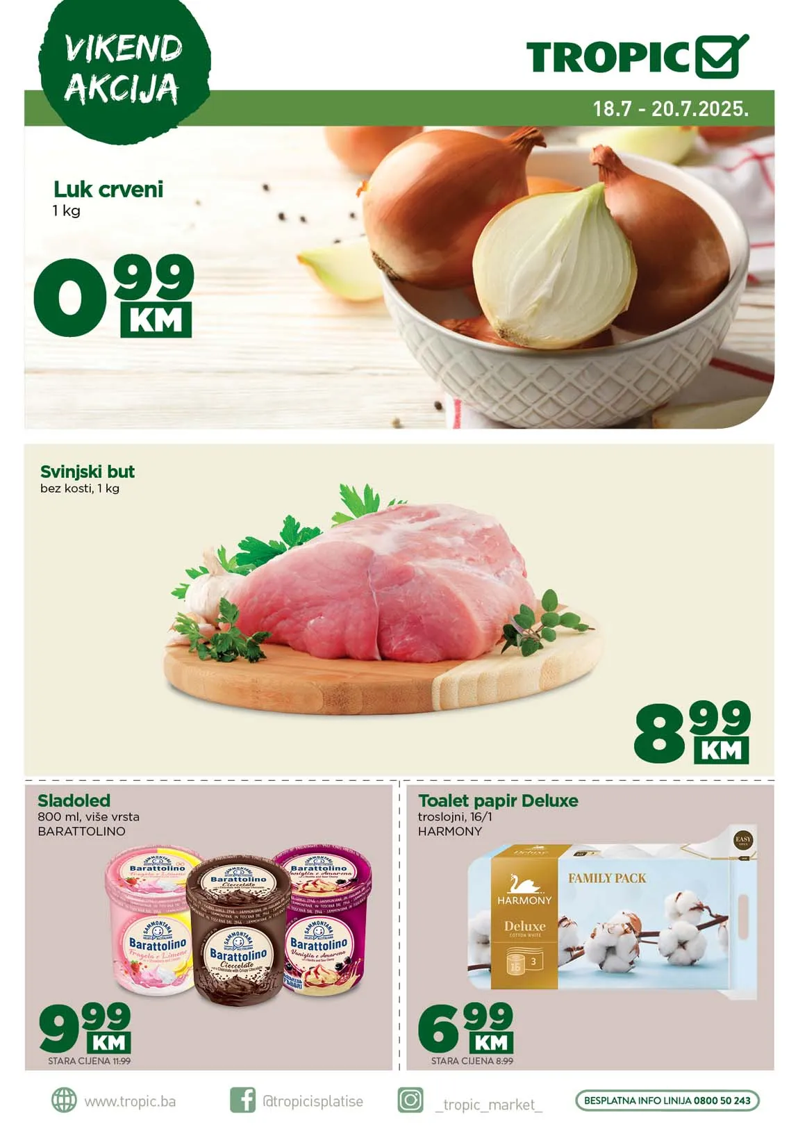 Tropic vikend akcija – sniženja do 20.07.2025! Svi popusti na jednom mjestu