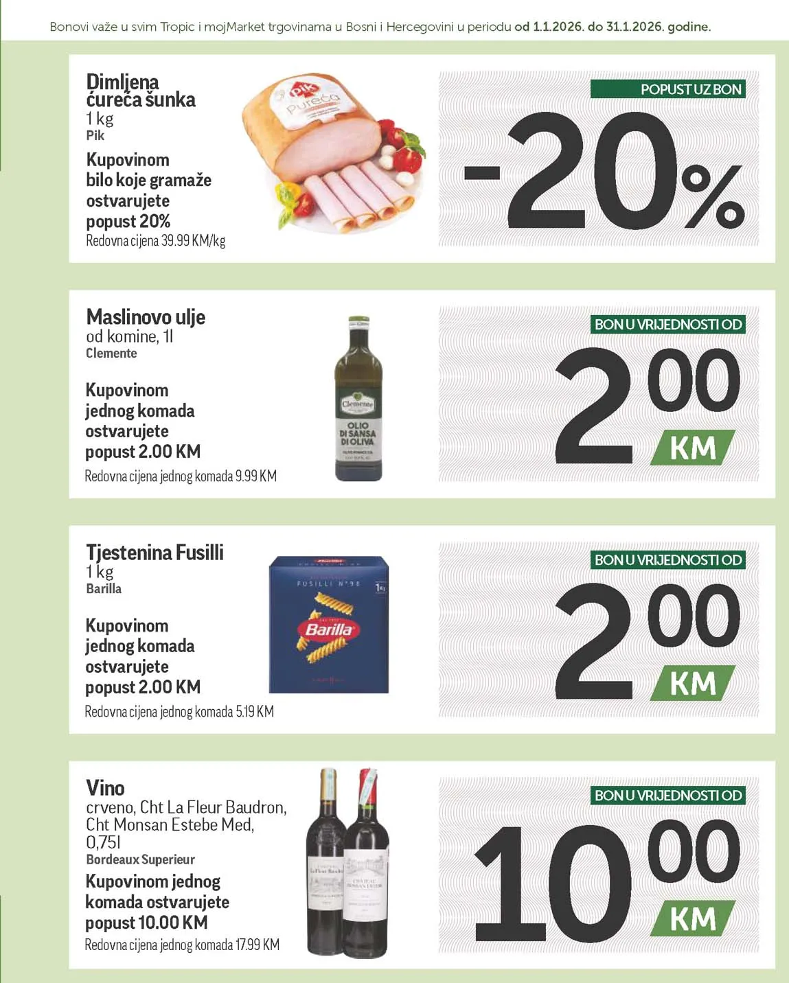 katalog bonbonjera Tropic i Moj market snizenja