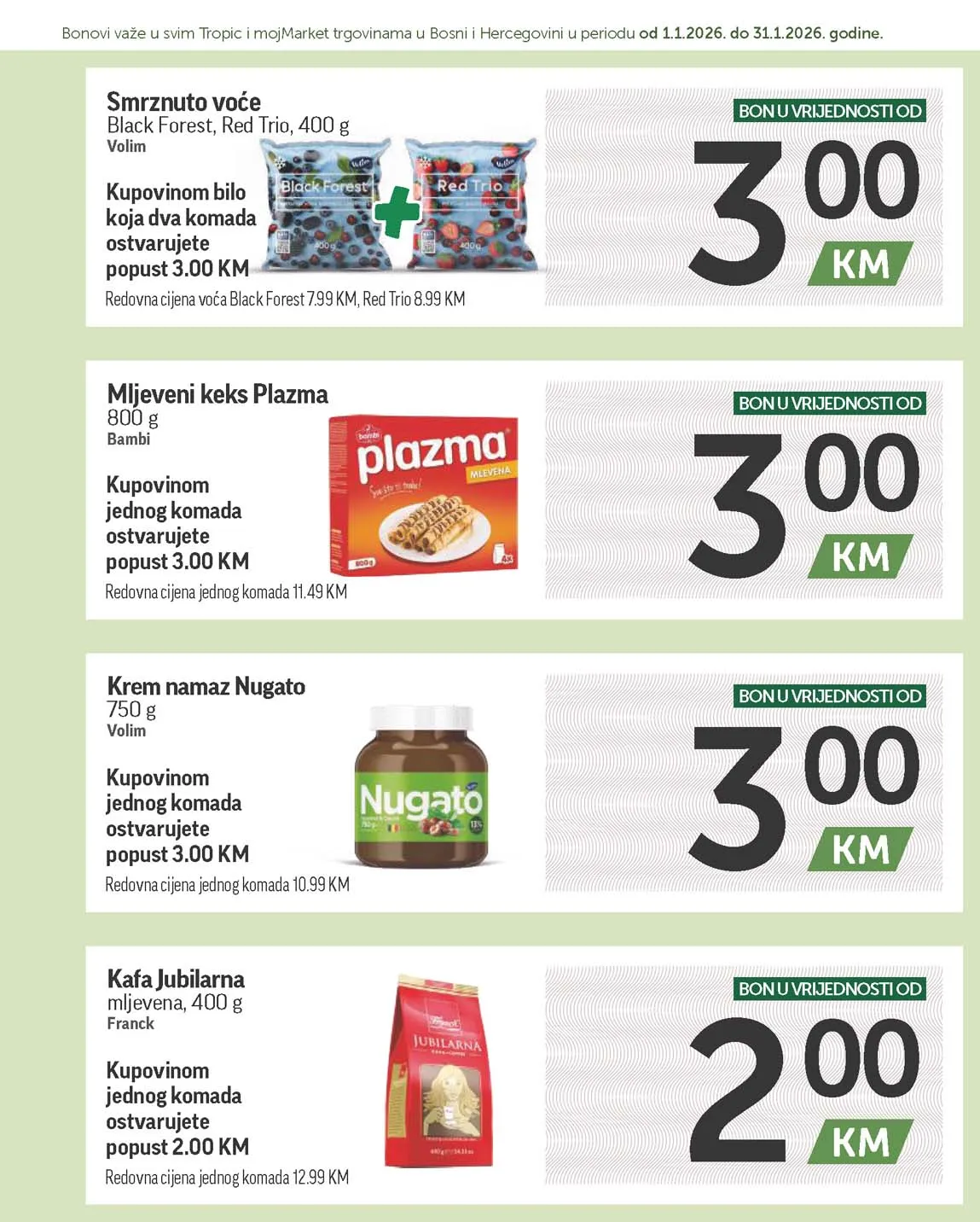 katalog bonbonjera Tropic i Moj market snizenja