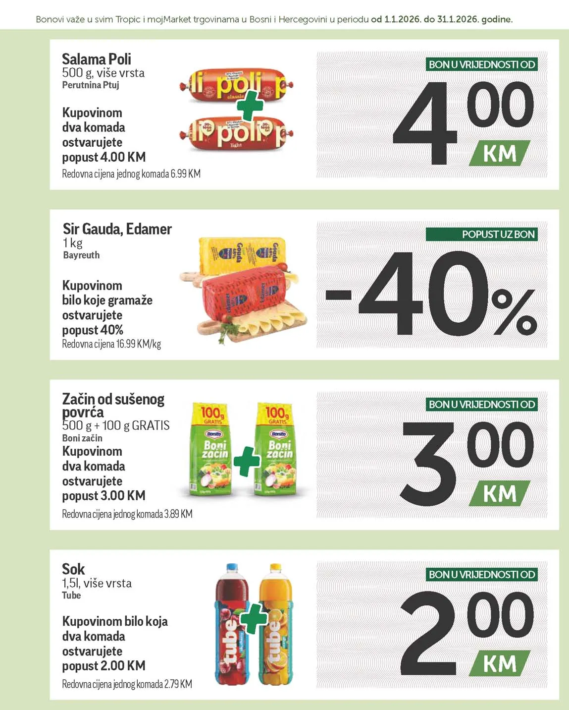 katalog bonbonjera Tropic i Moj market snizenja