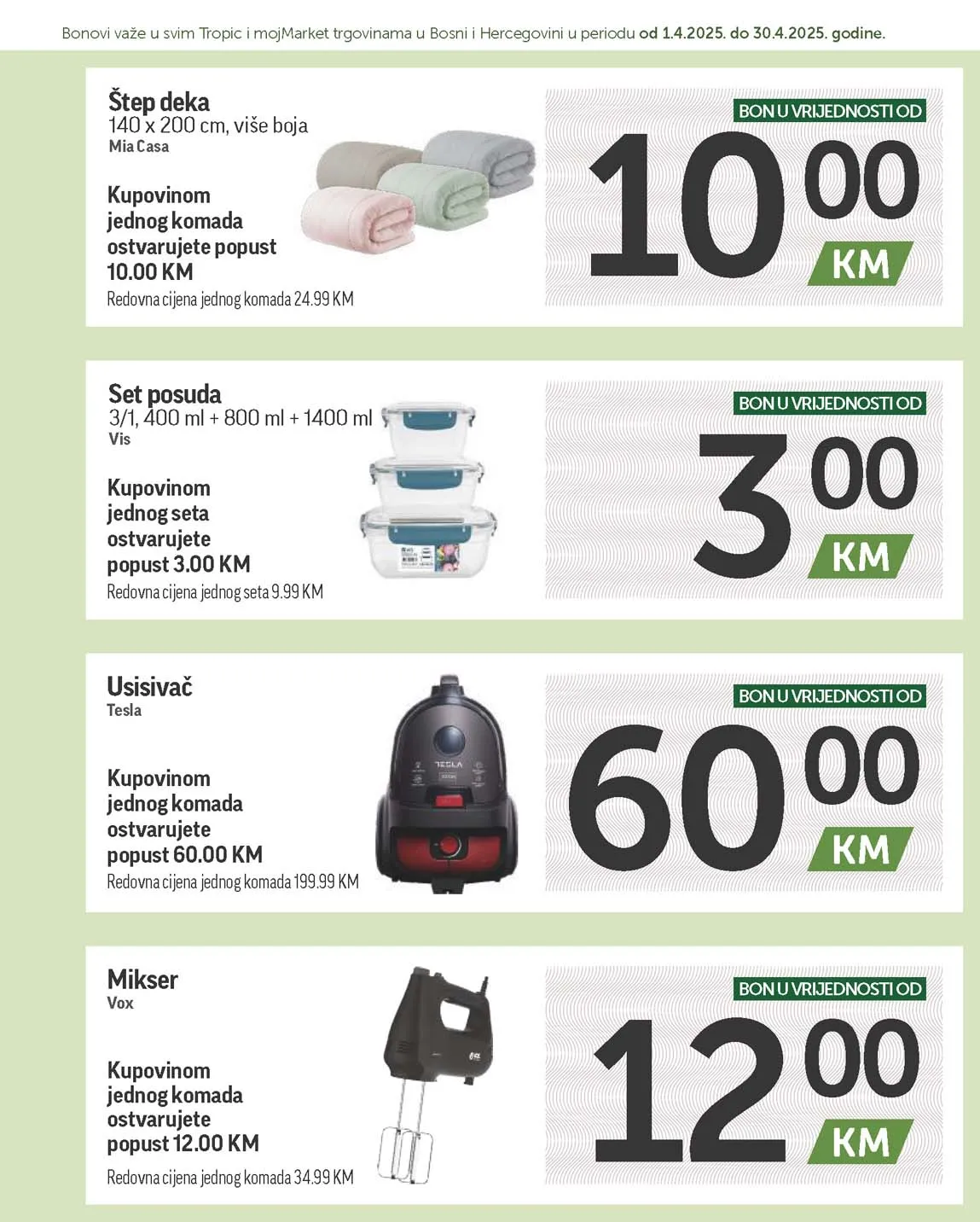 katalog bonbonjera Tropic i Moj market snizenja