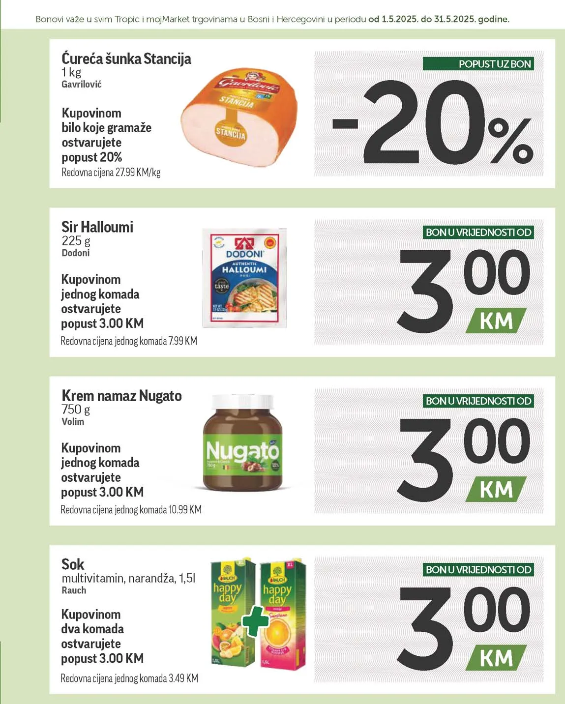 katalog bonbonjera Tropic i Moj market snizenja