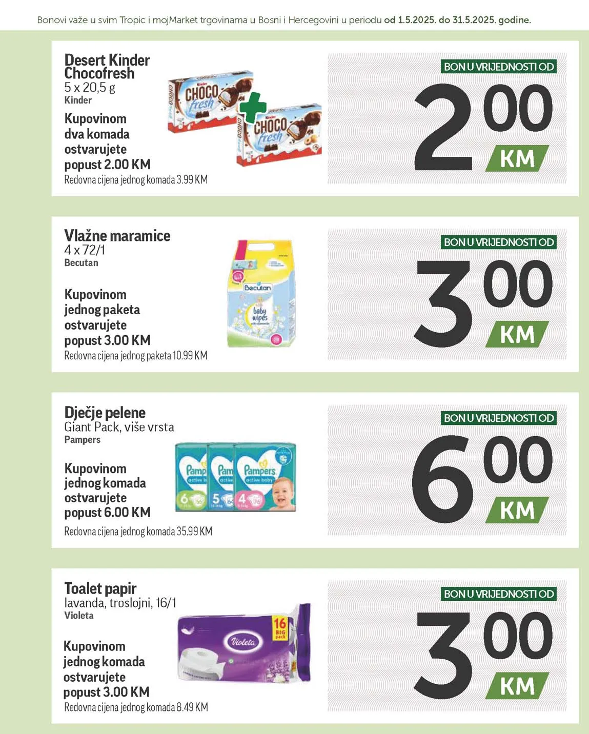 katalog bonbonjera Tropic i Moj market snizenja