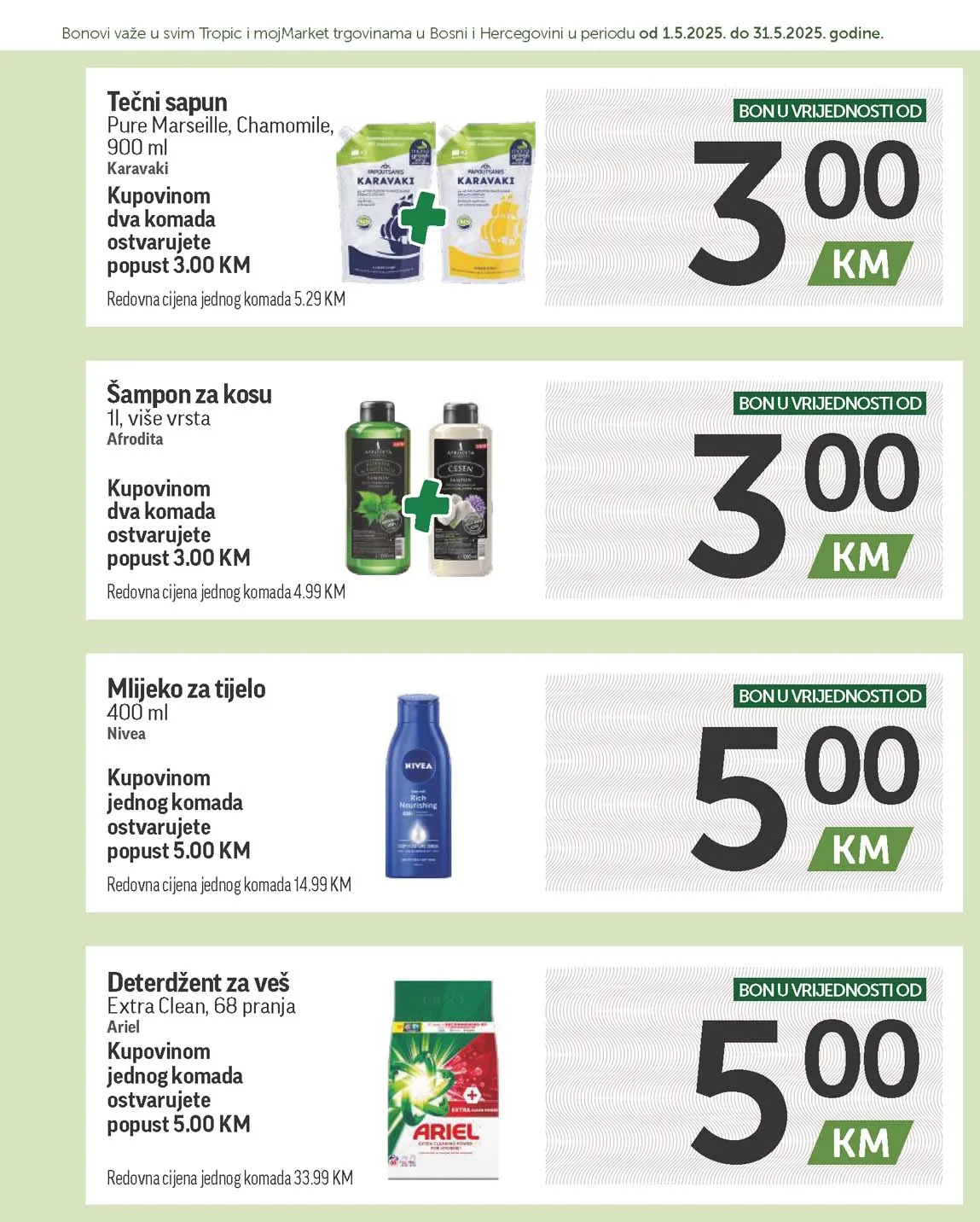 katalog bonbonjera Tropic i Moj market snizenja