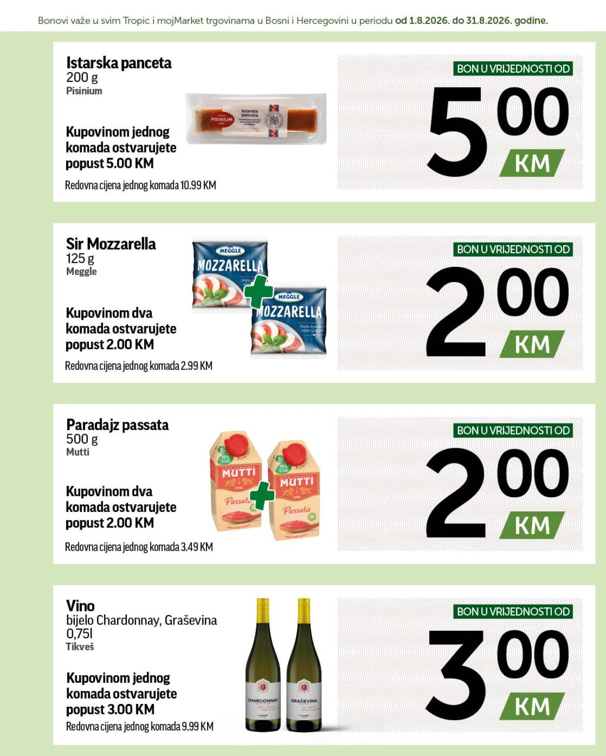 Tropic i Moj Market Super Bonbonjera – bonovi za piće, grickalice i slatkiše