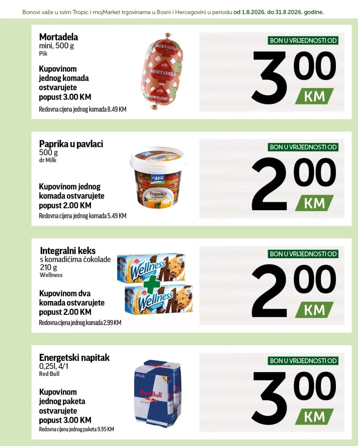 Tropic i Moj Market Super Bonbonjera – bonovi za proizvode za domaćinstvo