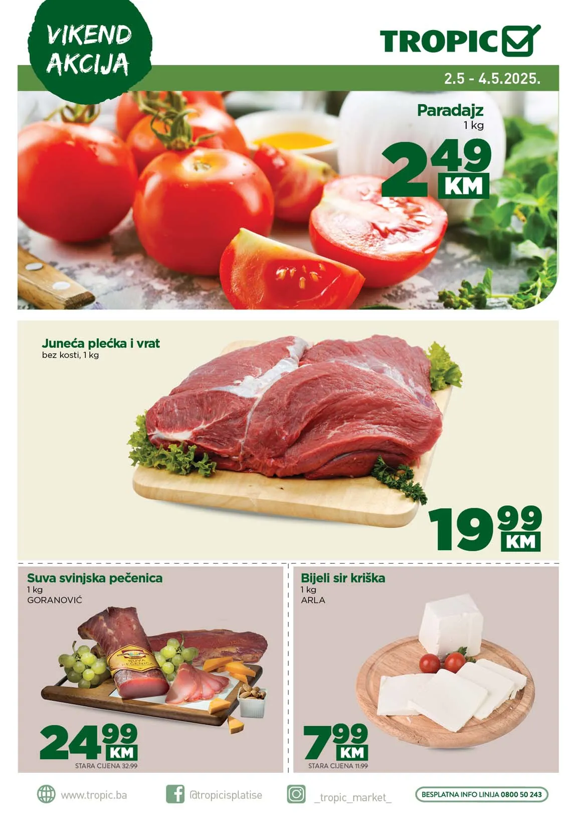 Tropic Vikend akcija sniženja 04.05.2025