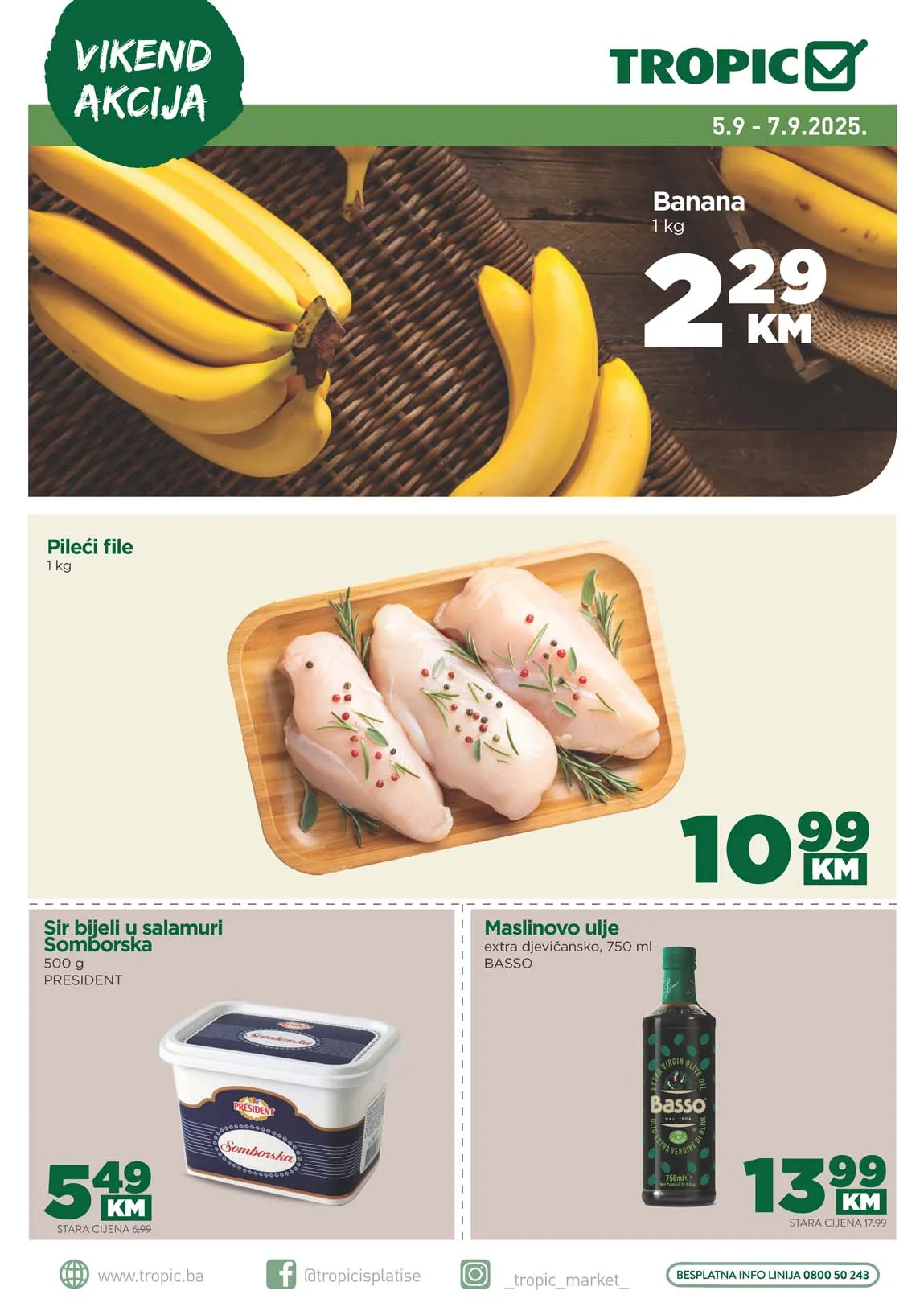 Vikend akcija sniženja Tropic