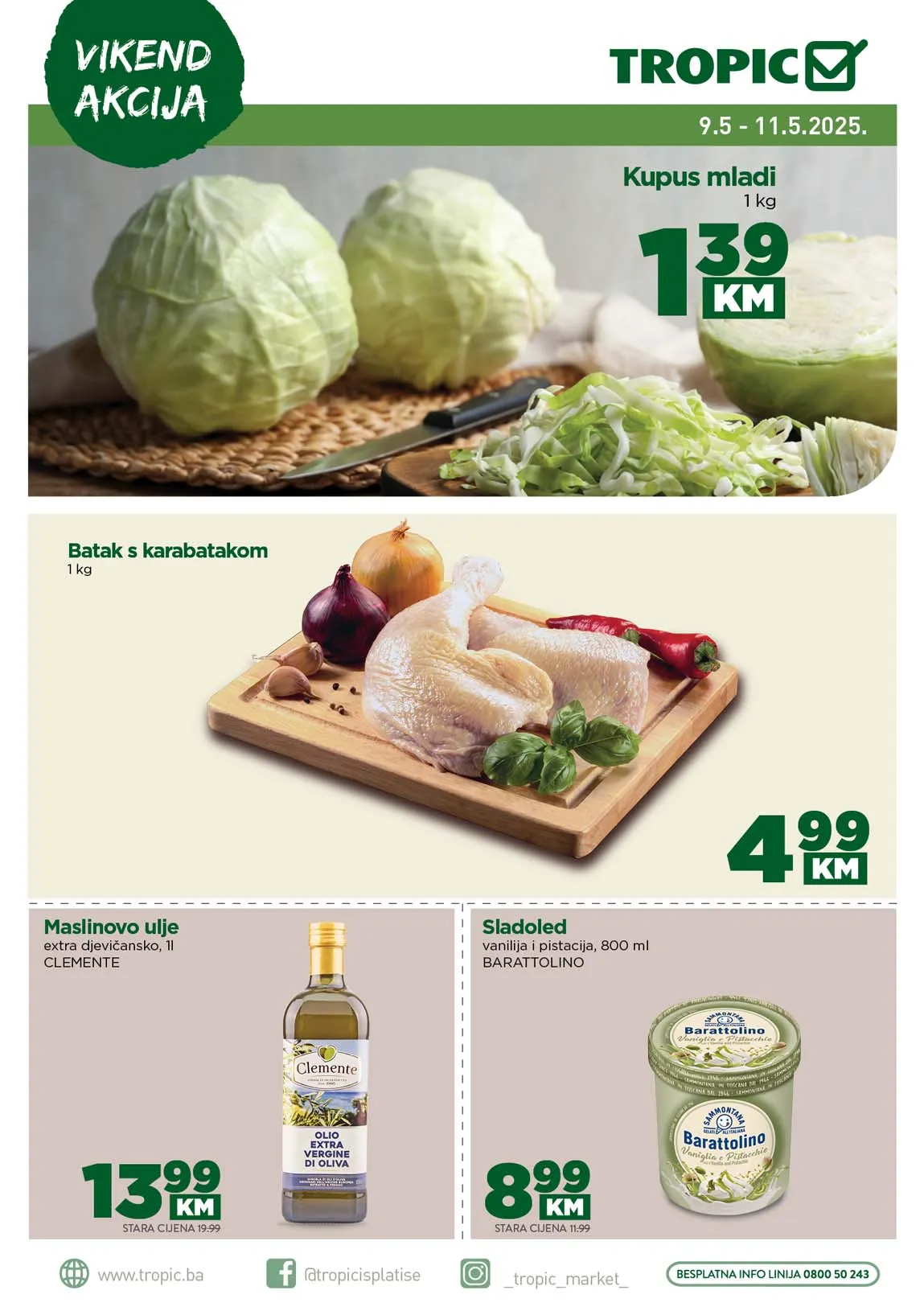 Tropic Vikend akcija sniženja 11.05.2025