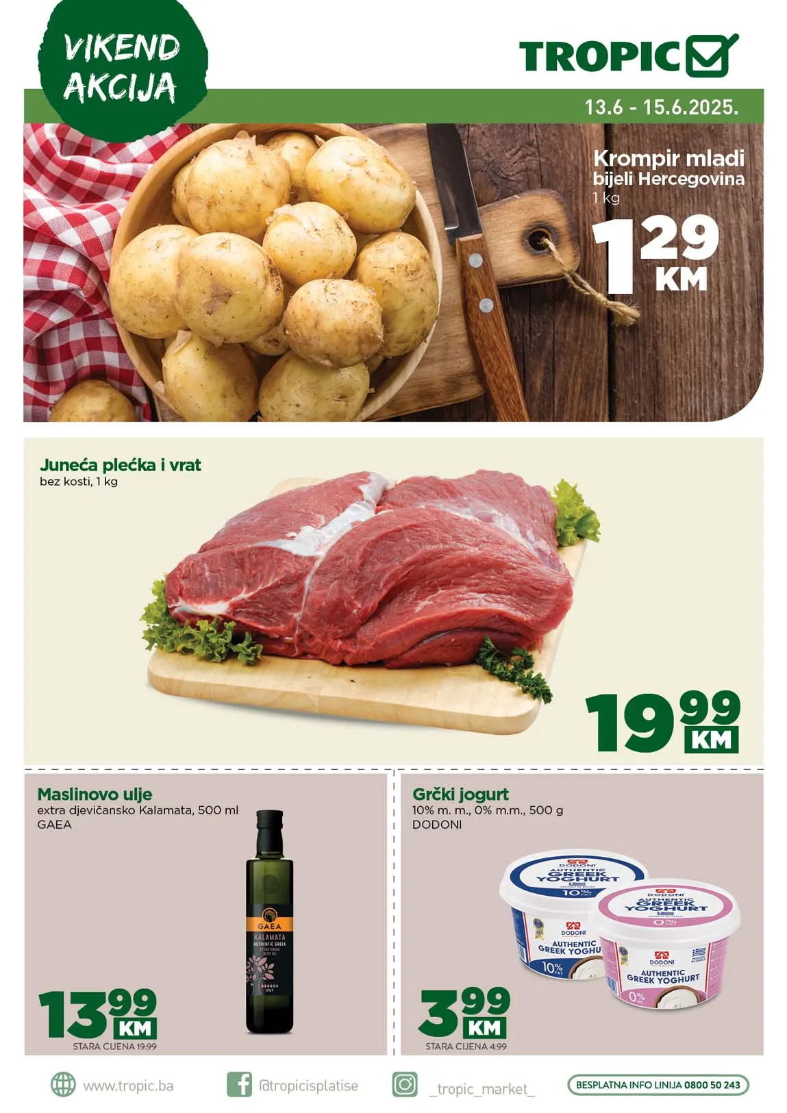 Tropic Vikend akcija sniženja 15.06.2025