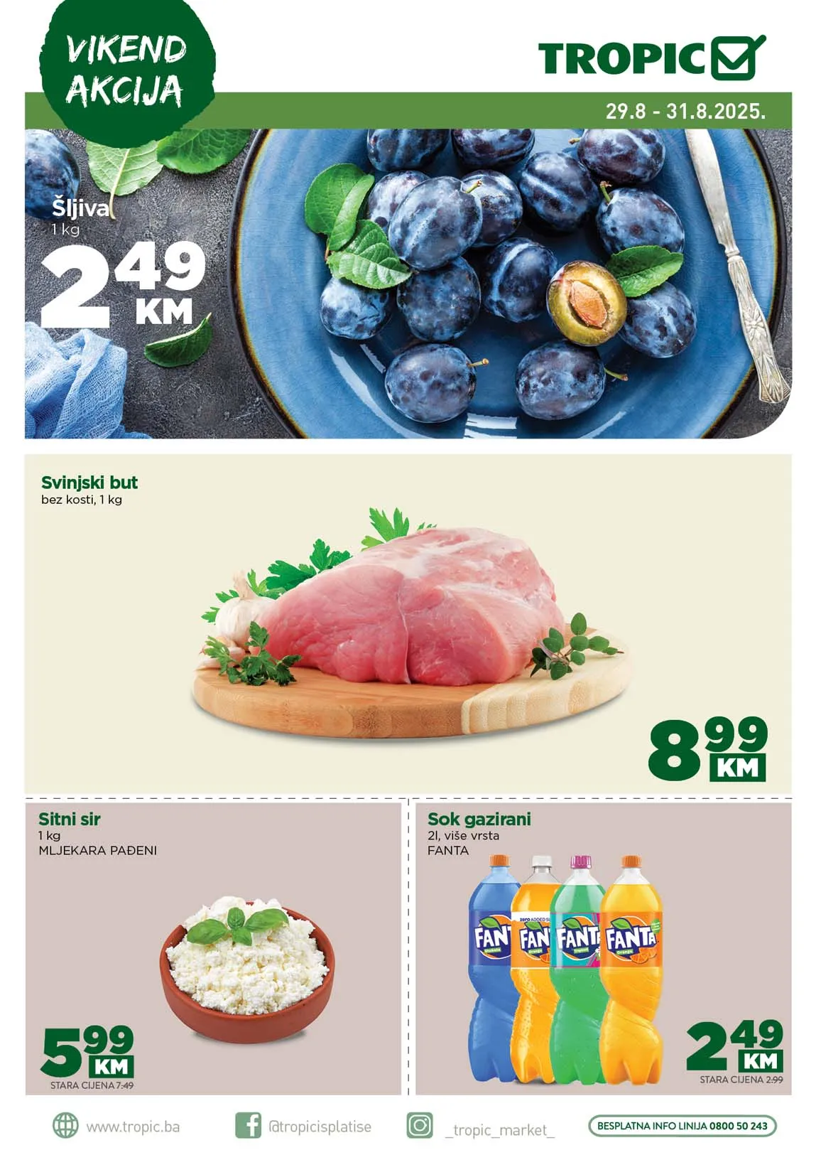 Tropic vikend akcija – Sniženja do 31.08.2025 