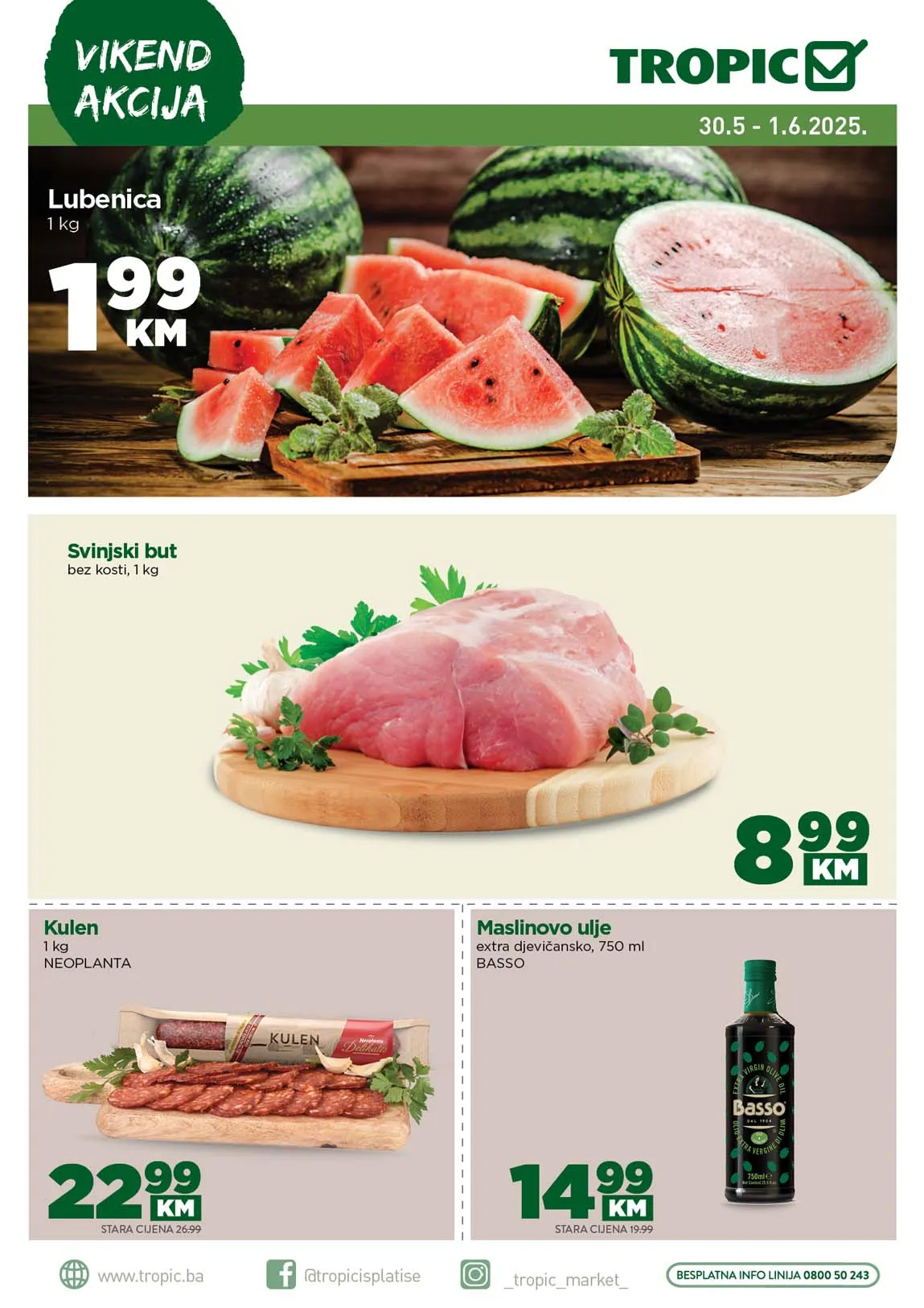 Tropic Vikend akcija sniženja 01.06.2025