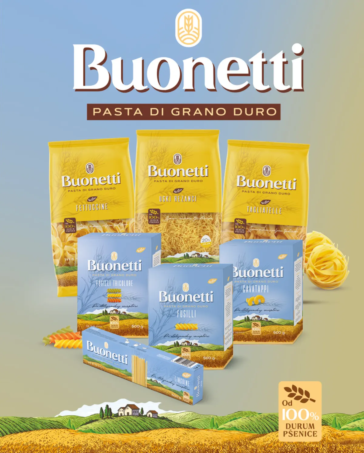 Buonetti tjestenina od durum pšenice u Crvena jabuka marketima