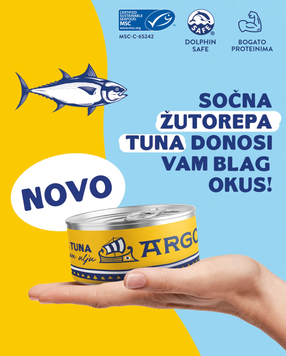 Argo sočna žutorepa tuna – novi proizvod u Crvena jabuka marketima