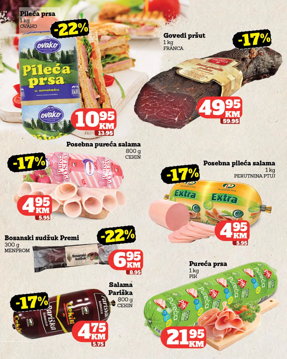 Crvena Jabuka Market katalog 2026 – delikatese i mesni proizvodi na akciji