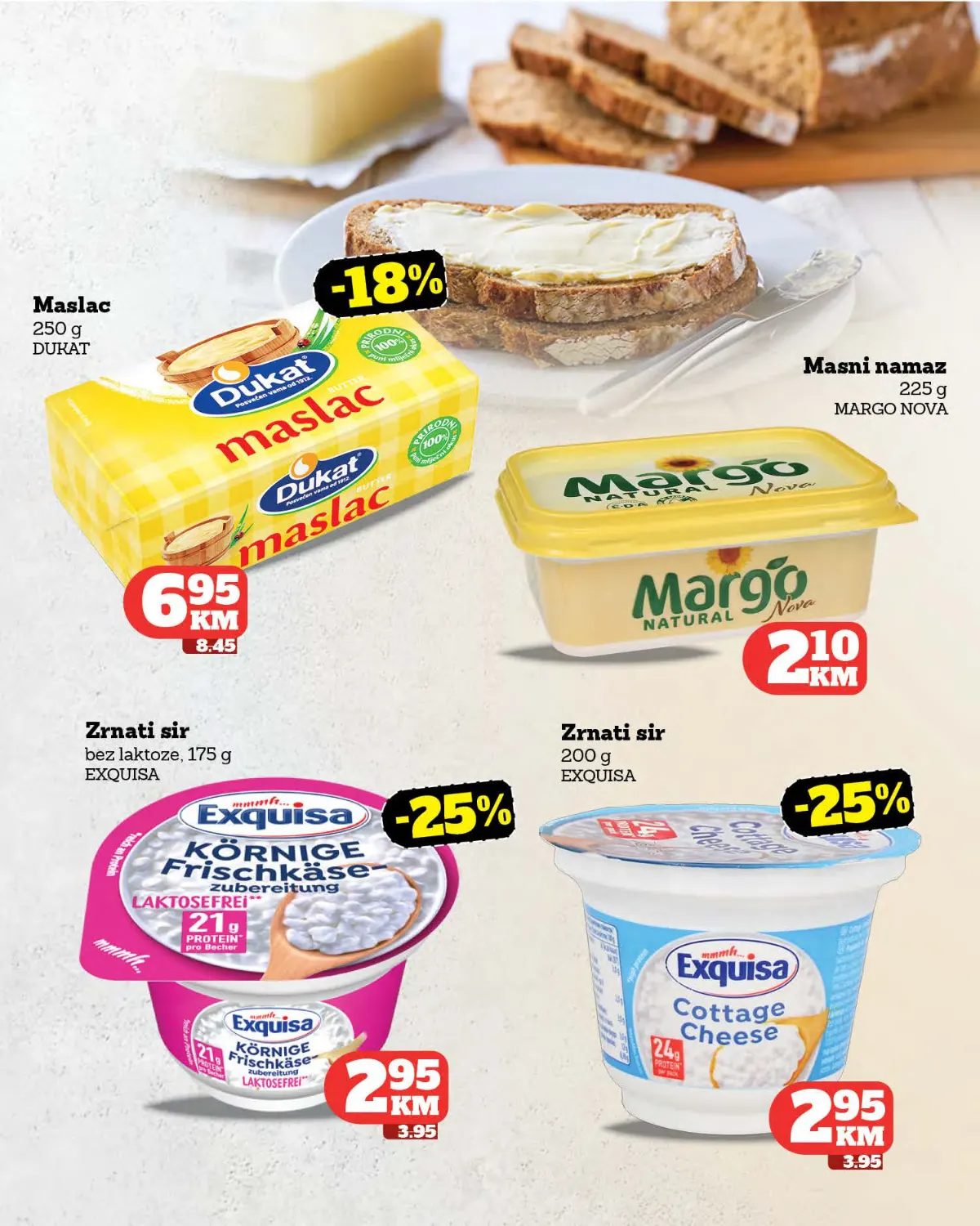 Crvena Jabuka katalog strana 10 – maslac, margarin i zrnati sir