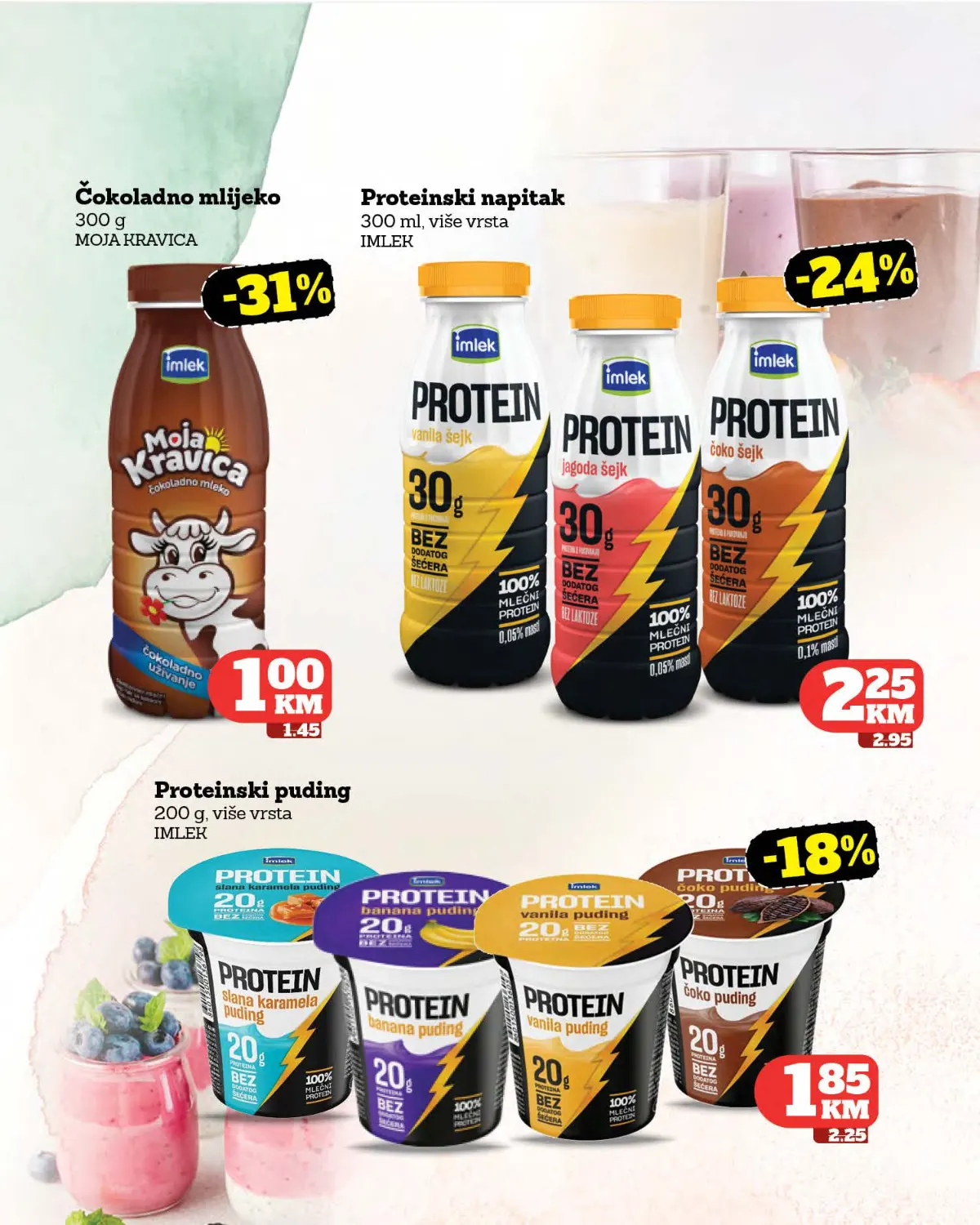 Crvena Jabuka katalog strana 11 – proteinski napici, pudinzi i čokoladno mlijeko