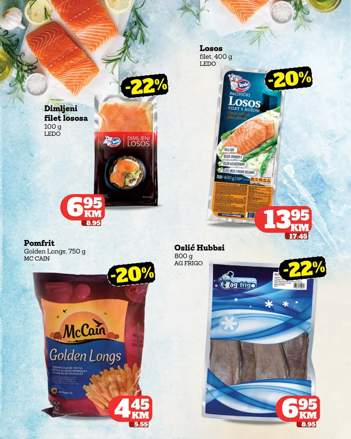 Crvena Jabuka katalog strana 12 – losos, oslić i pomfrit