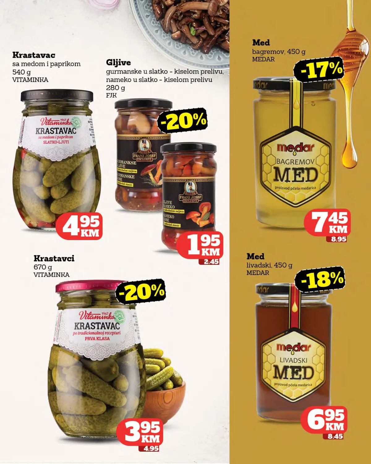 Crvena Jabuka katalog strana 15 – krastavci, gljive i med