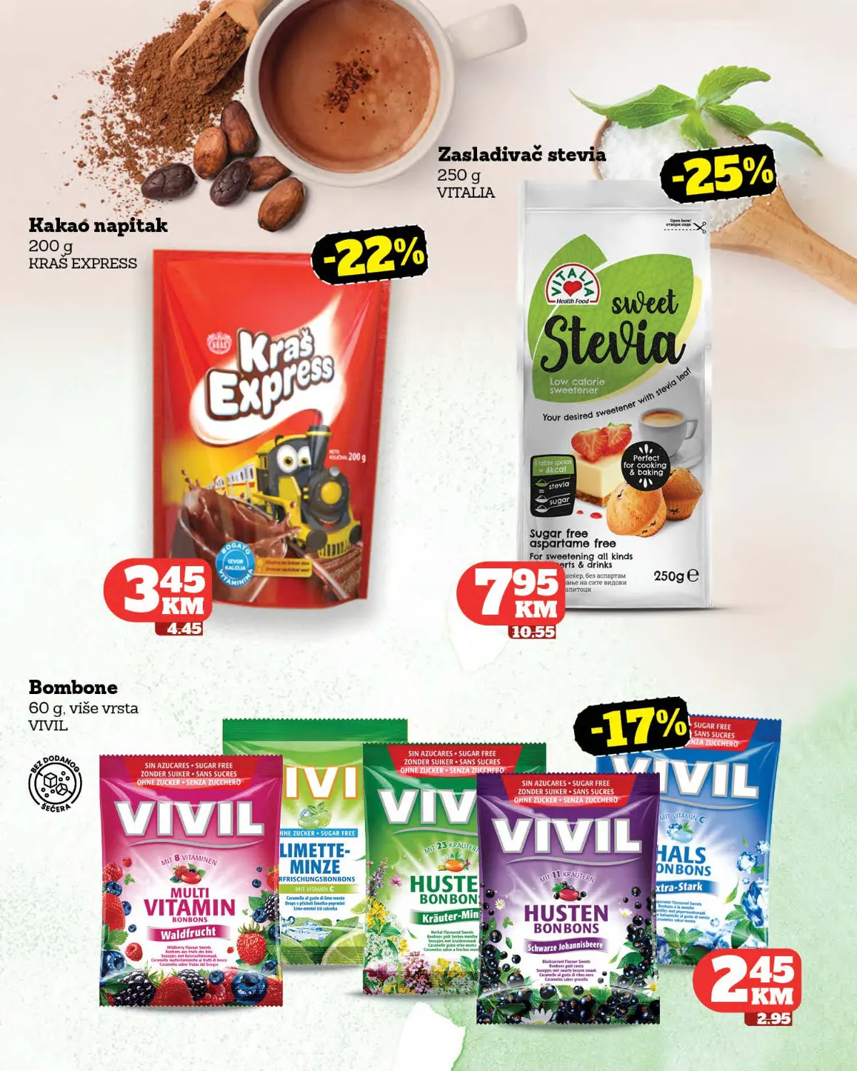 Crvena Jabuka katalog strana 21 – kakao, stevija i bombone