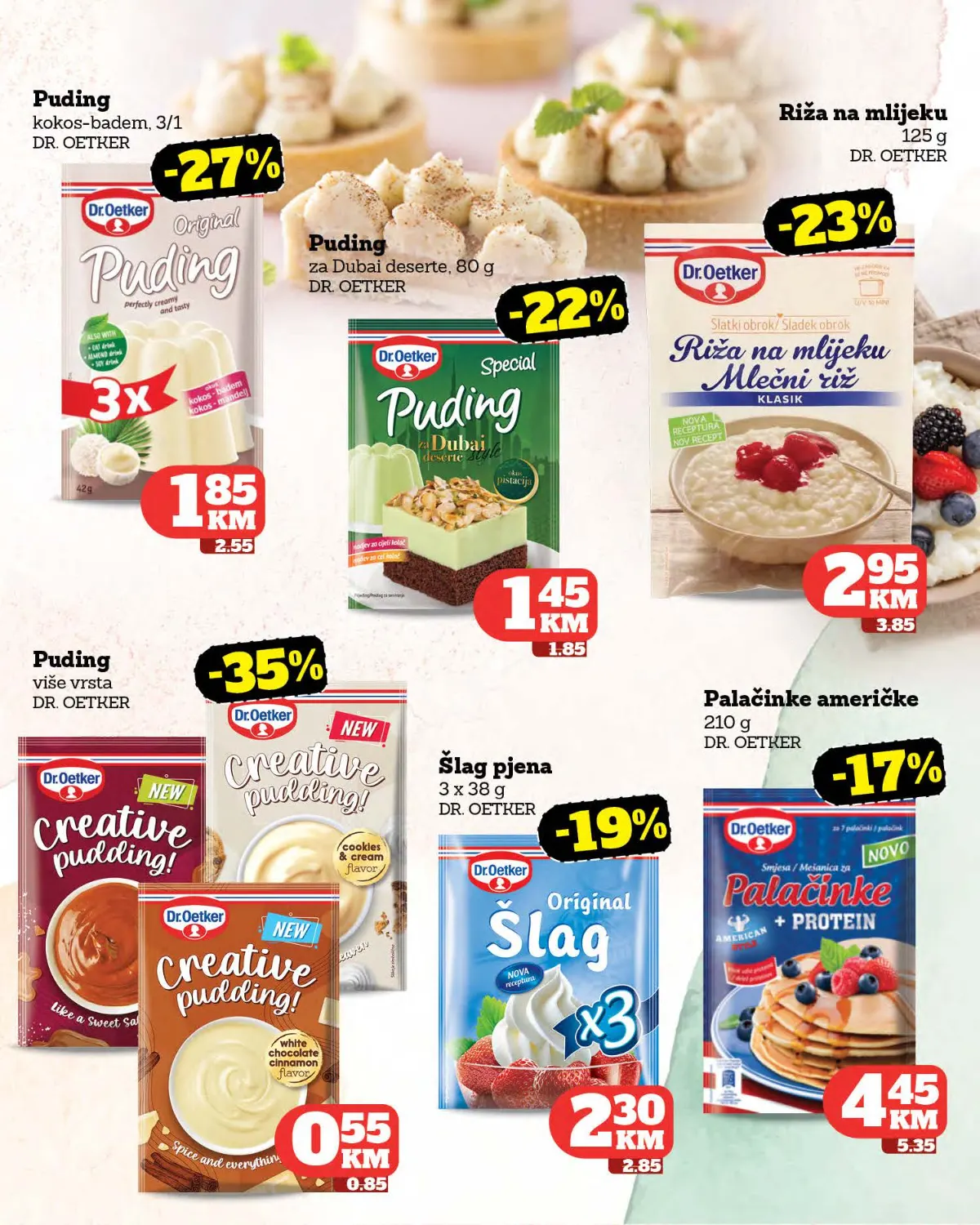 Crvena Jabuka katalog strana 27 – Dr Oetker puding, šlag i palačinke