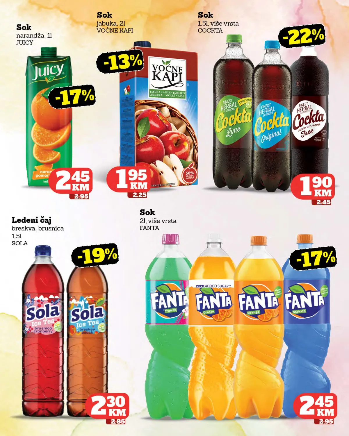 Crvena Jabuka katalog strana 31 – Cockta, Fanta, Juicy i ledeni čaj