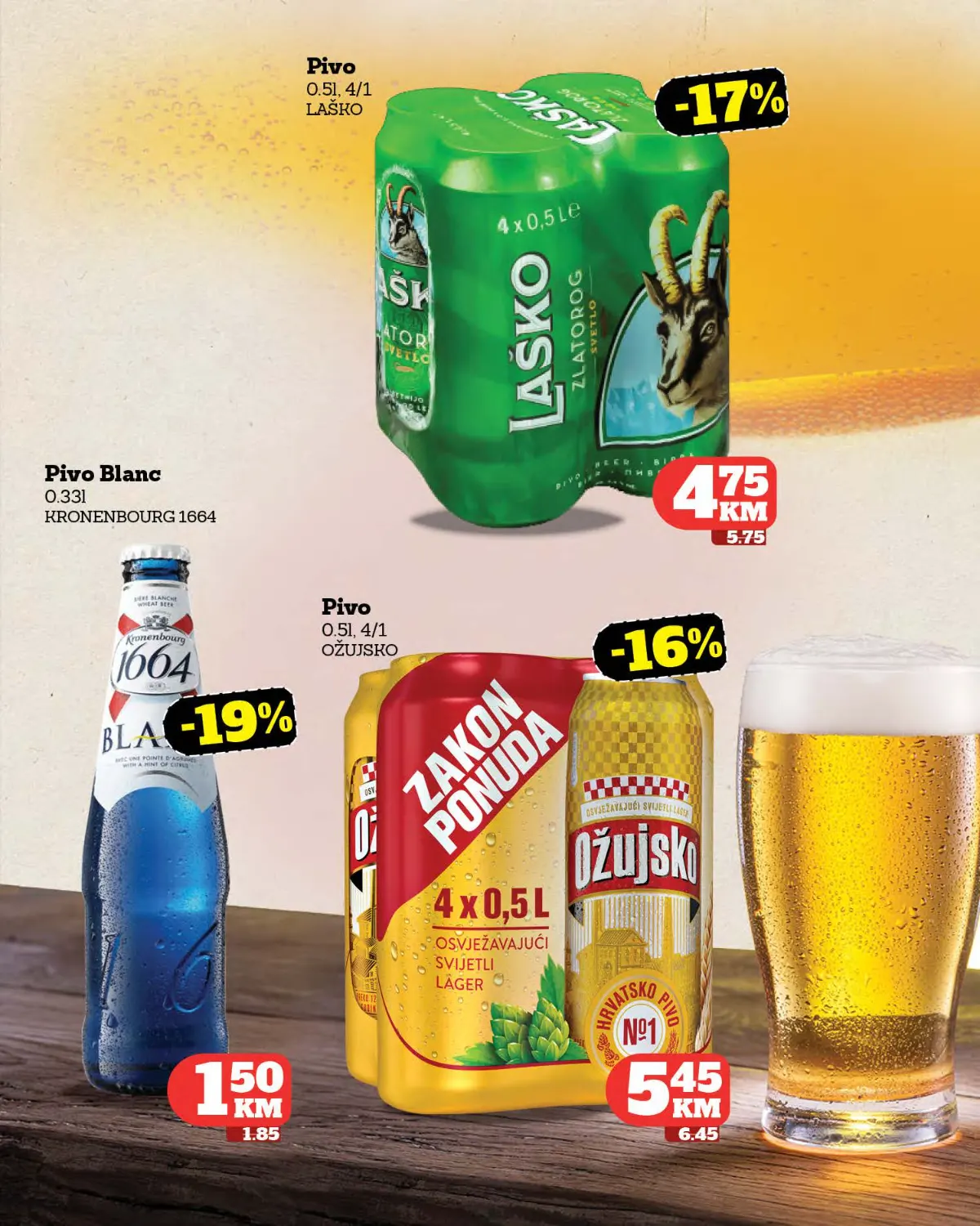 Crvena Jabuka katalog strana 33 – Laško, Kronenbourg i Ožujsko pivo