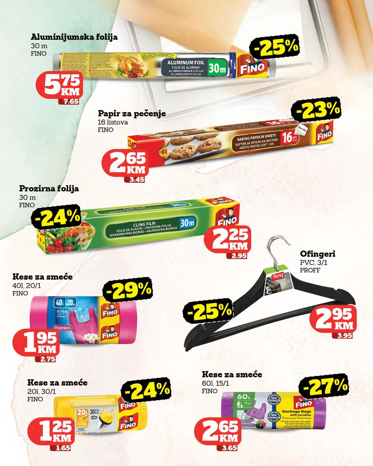 Crvena Jabuka katalog strana 47 – Fino folije, papir za pečenje i kese za smeće
