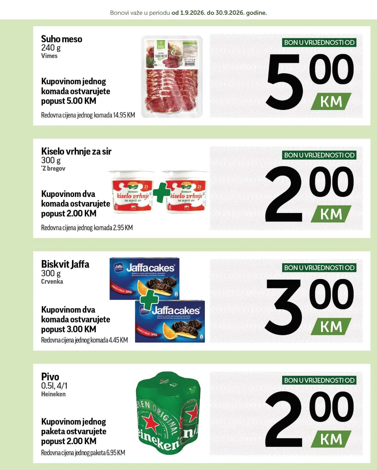 Kuponi za Vimes suho meso i Crvenka Jaffa biskvit