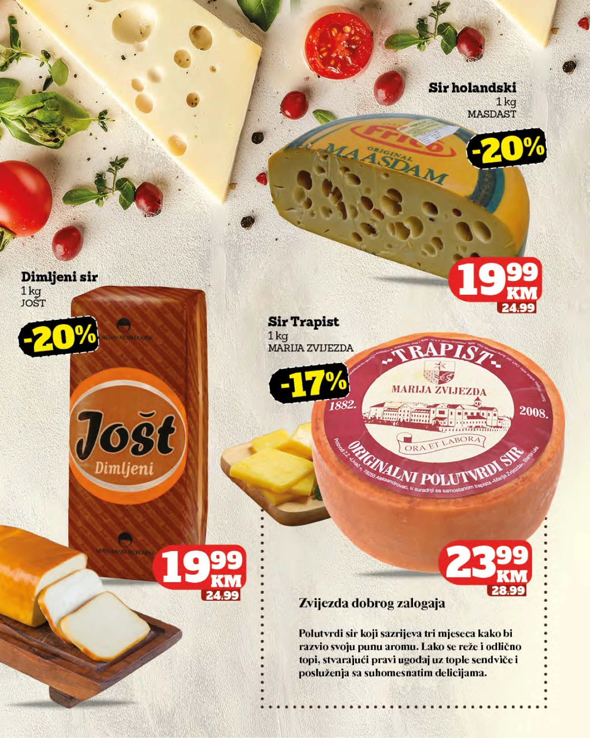 Moj Market katalog do 18.08.2026. – holandski, dimljeni i trapist sir | strana 8