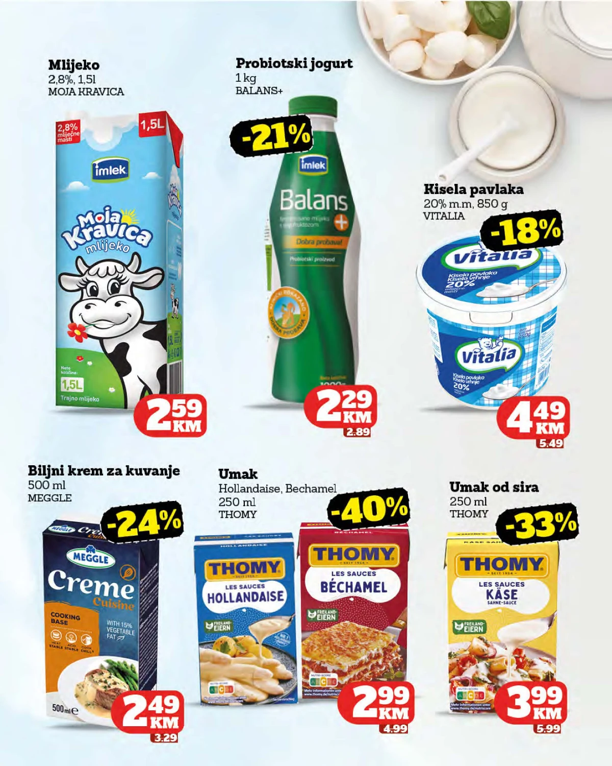 Moj Market katalog do 18.08.2026. – mlijeko, jogurt, pavlaka i Thomy umaci do 40% | strana 10