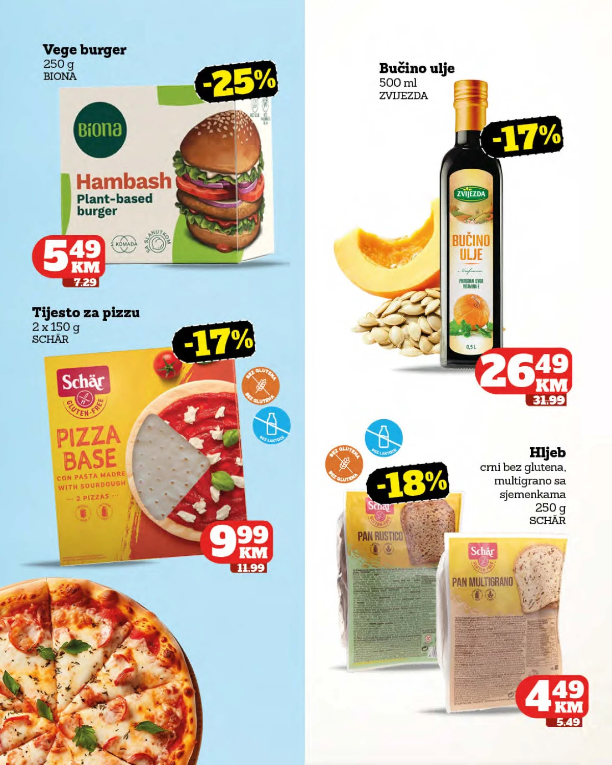 Moj Market katalog do 18.08.2026. – vege burger, bezglutensko tijesto i bučino ulje | strana 22