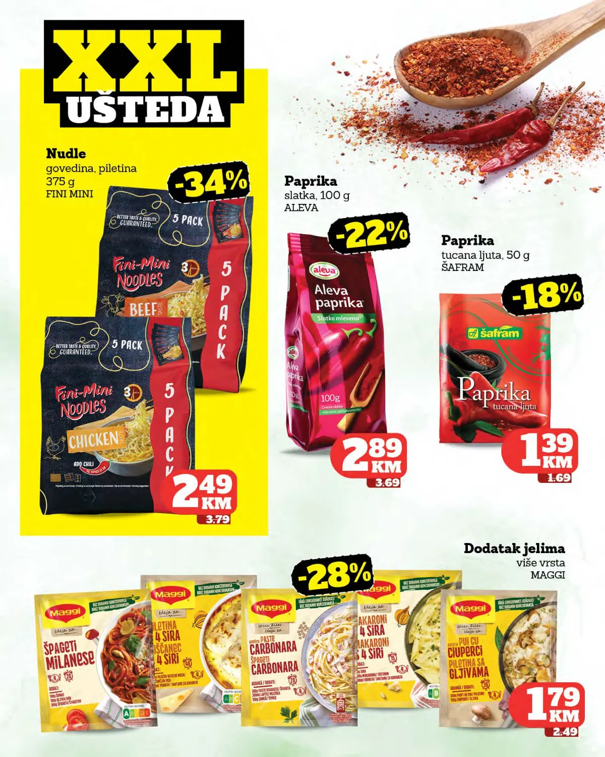 Moj Market katalog strana 3 – Fini Mini nudle, paprika i Maggi dodaci jelima