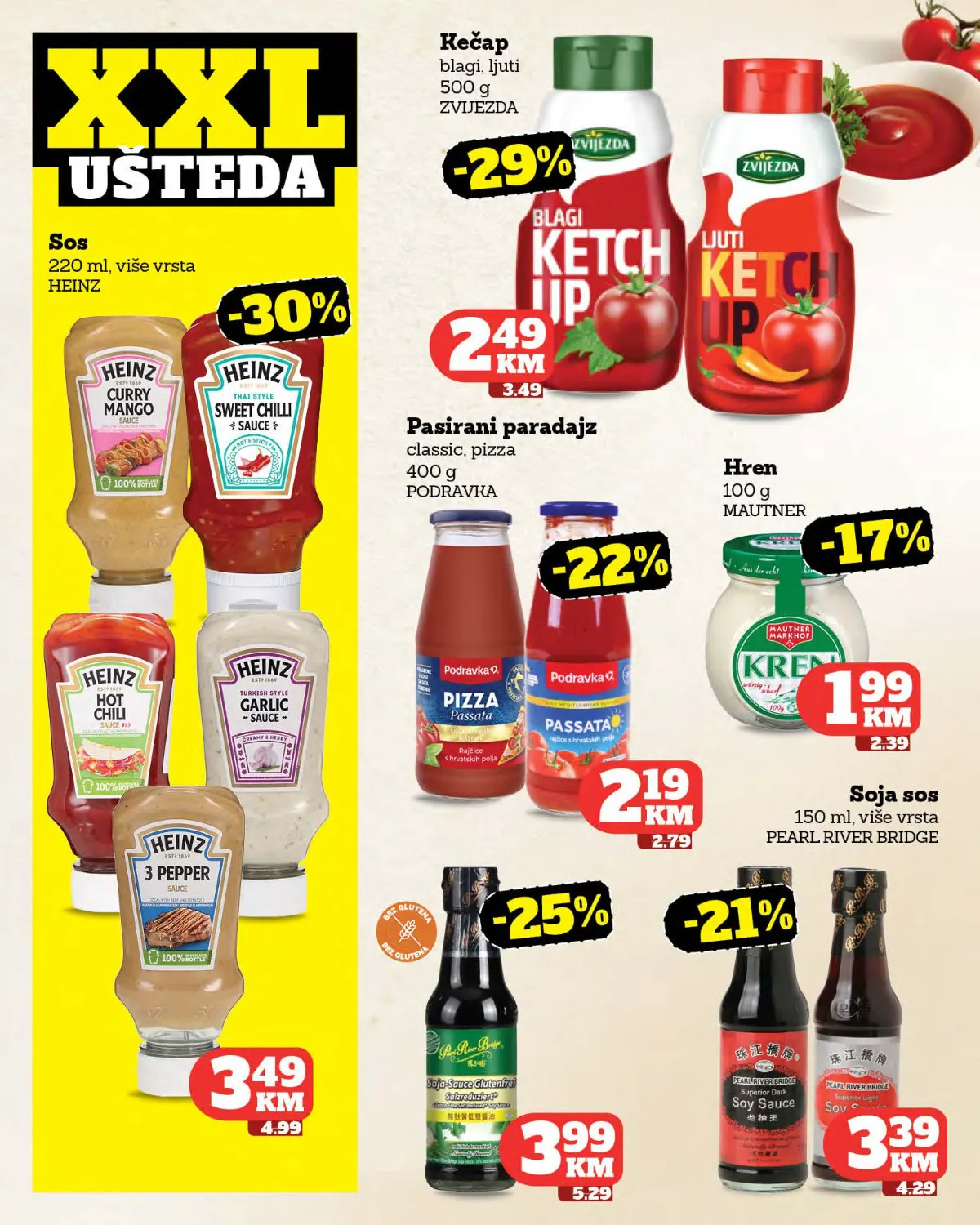 Moj Market katalog strana 13 – Heinz sosovi, kečap, hren i soja sos