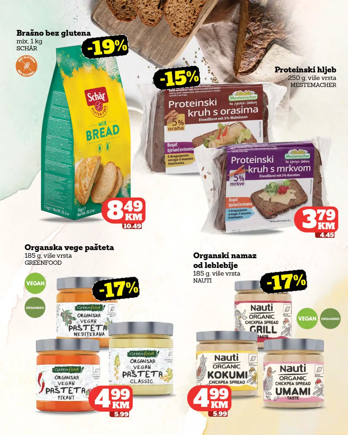 Moj Market katalog strana 18 – bezglutenski hljeb i organski namazi