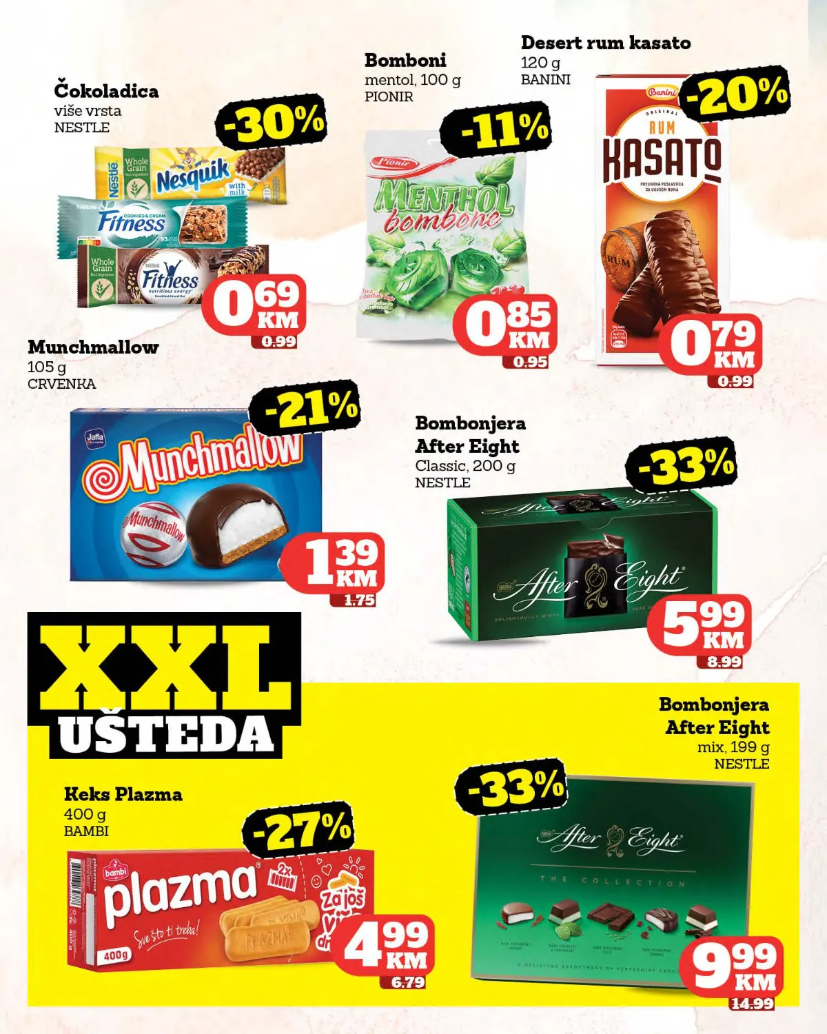Moj Market katalog strana 24 – Nesquik, Munchmallow, Plazma i After Eight