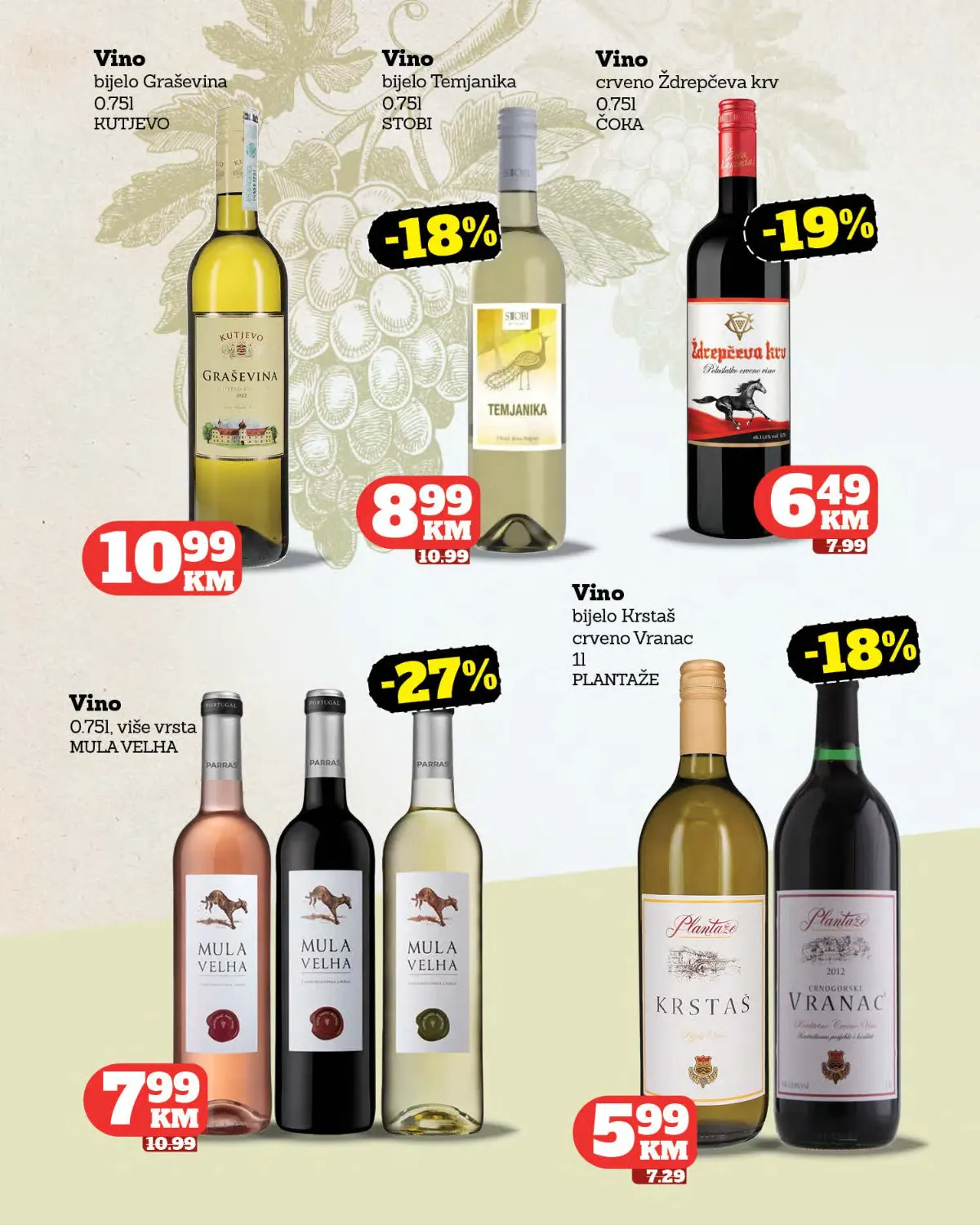 Moj Market katalog strana 34 – Graševina, Temjanika, Vranac i druga vina