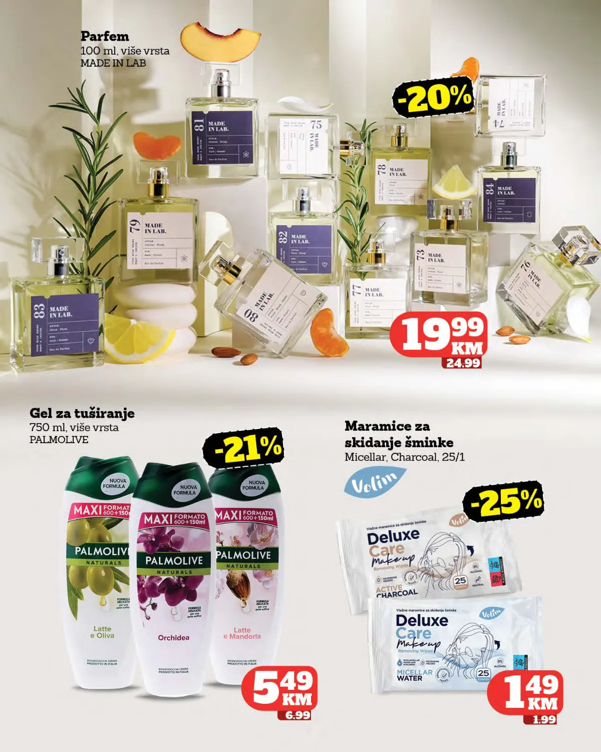 Moj Market katalog strana 37 – parfemi, Palmolive gelovi i maramice