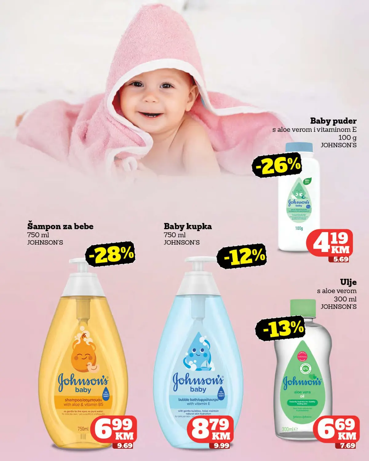 Moj Market katalog strana 44 – Johnson's Baby šampon, kupka, puder i ulje