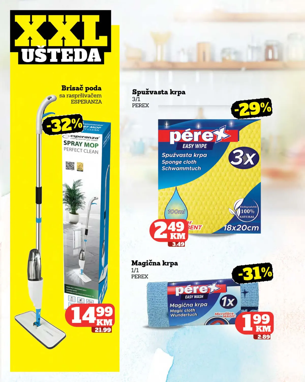 Moj Market katalog strana 46 – Esperanza brisač poda i Perex krpe
