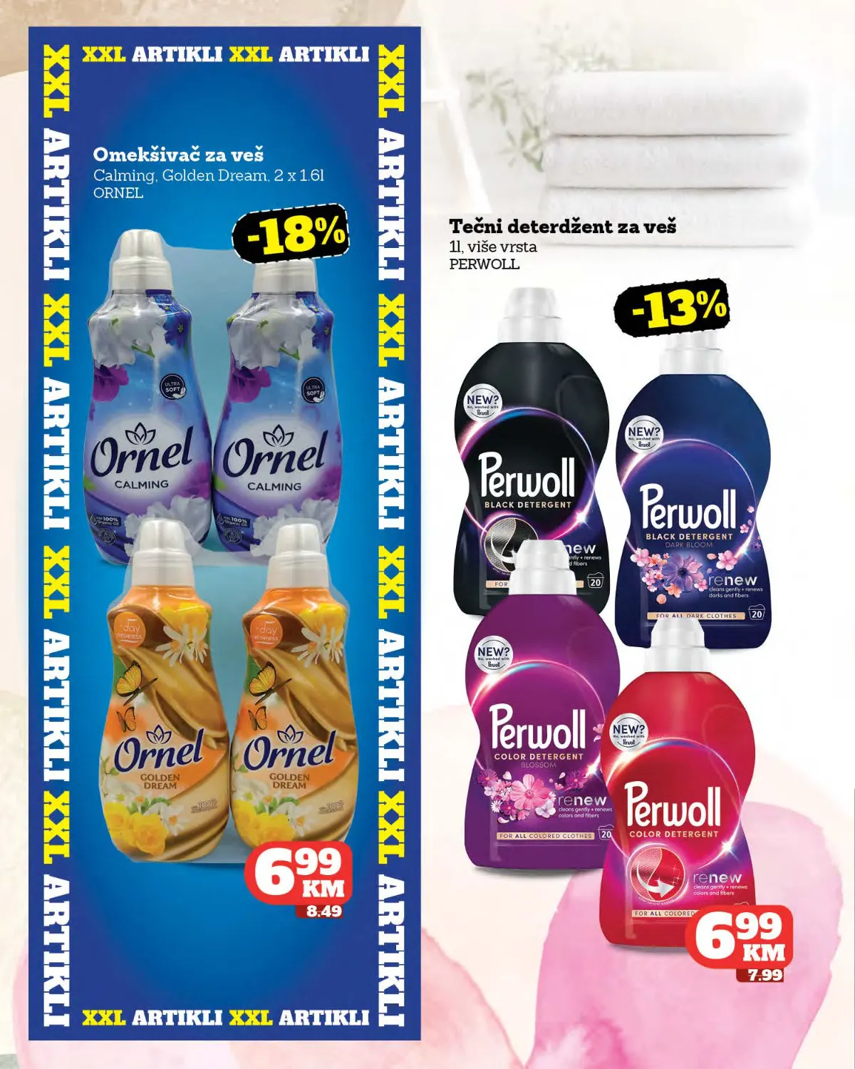 Moj Market katalog strana 48 – Ornel omekšivač i Perwoll deterdžent