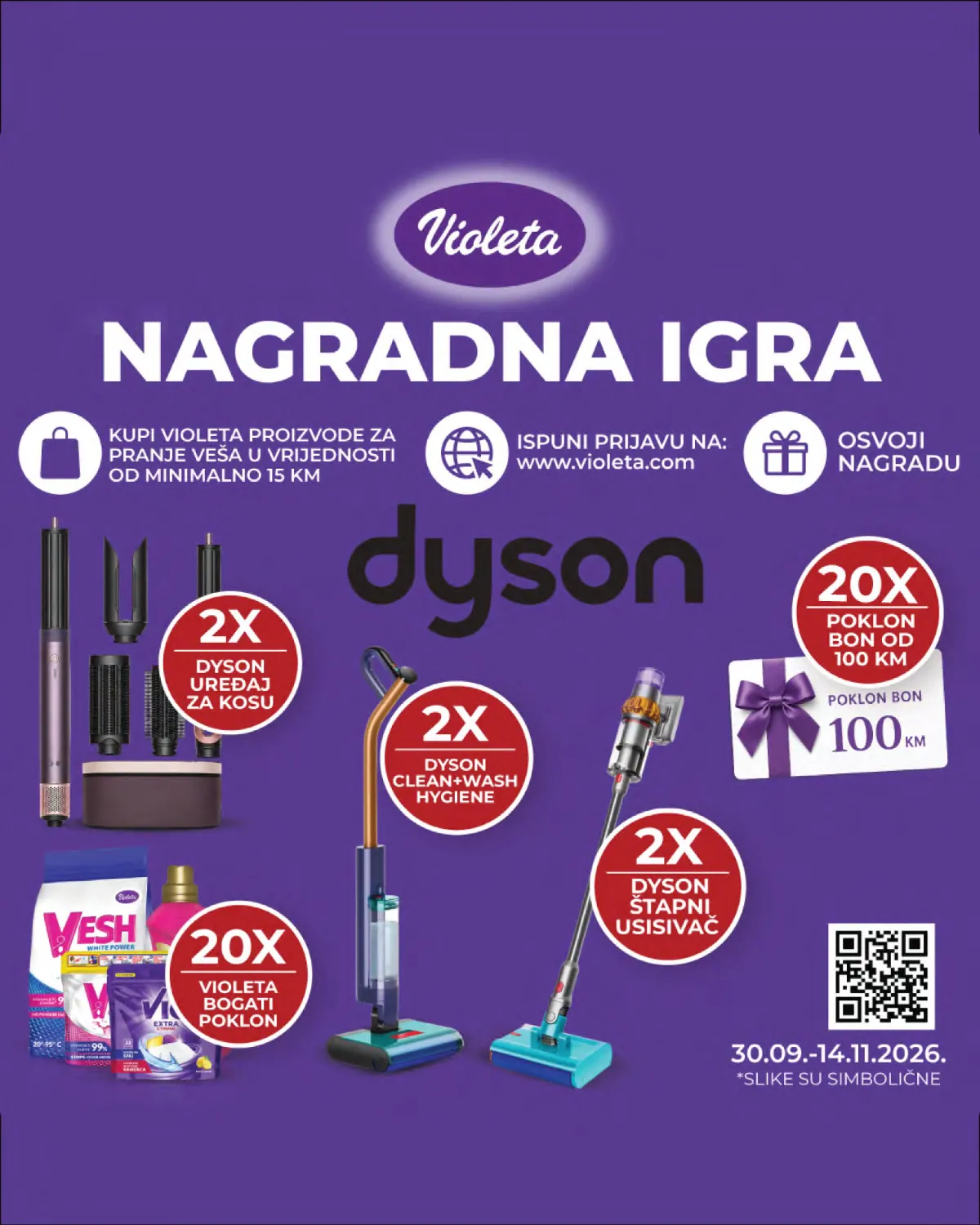Moj Market katalog strana 53 – Violeta nagradna igra i Dyson nagrade