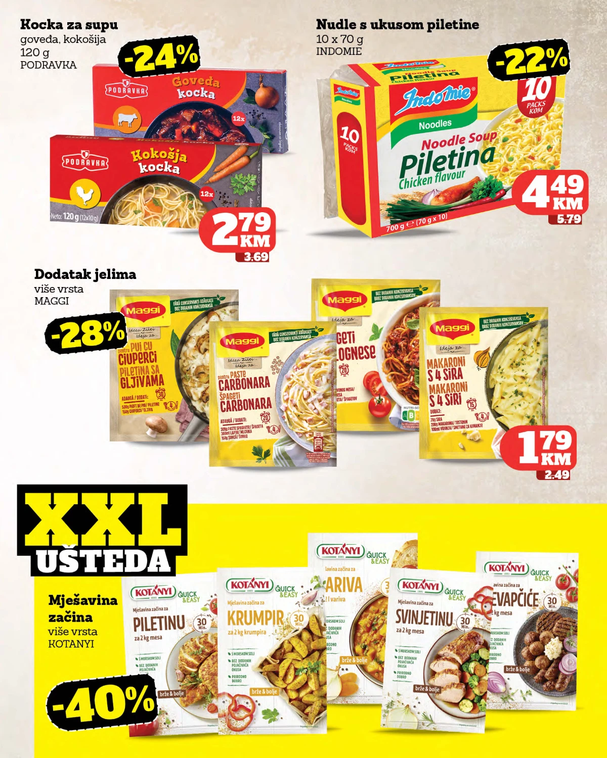 Tropic katalog strana 3 – Podravka kocke, Indomie nudle, Maggi i Kotányi začini