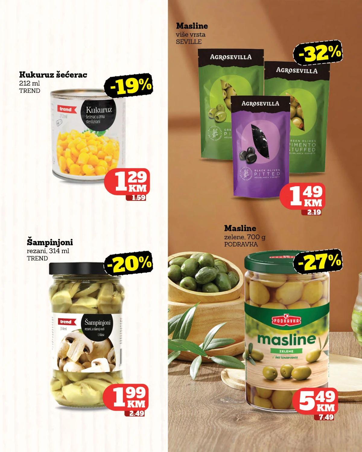 Tropic katalog strana 15 – kukuruz, šampinjoni i masline